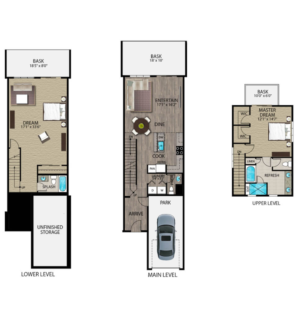 Floorplans | The Villas at Cotton Ranch | 2 and 3BR Home Plans